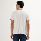 Men's Collared Half Sleeves T-Shirt, White, small image number null