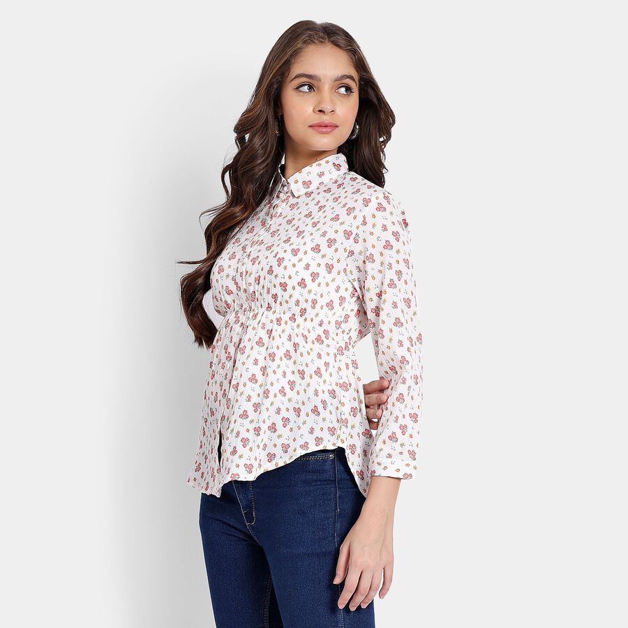 Ladies' Shirt, सफ़ेद, large image number null