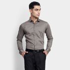 Men's 100% Cotton Formal Shirt, Dark Grey, small image number null