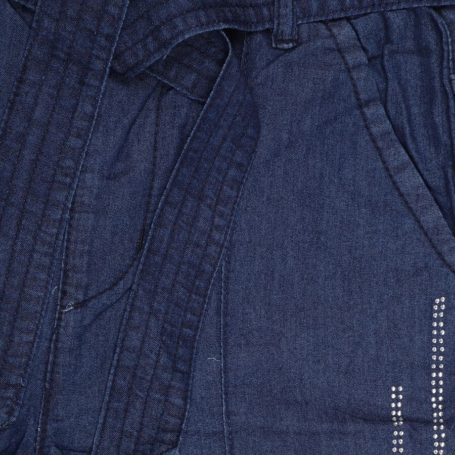 Girls' Pull Ups Jeans, Dark Blue, large