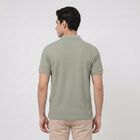 Men's Green Polo Neck Polo T-Shirt, हल्का हरा, small