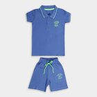 Boys' Knit Baba Suit , Mid Blue, small image number null