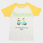 Girls Yellow Cotton Round Neck Casual T-Shirt, पीला, small