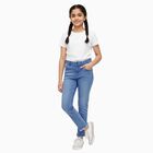 Girls' Jeans, हल्का नीला, small image number null