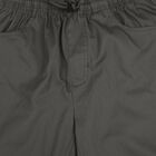 Boys' Dark Grey Regular Fit Solid Jogger Trousers, गहरा ग्रे, small