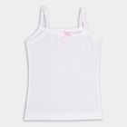 Girls' 100% Cotton Vest (Pack of 2), White, small image number null
