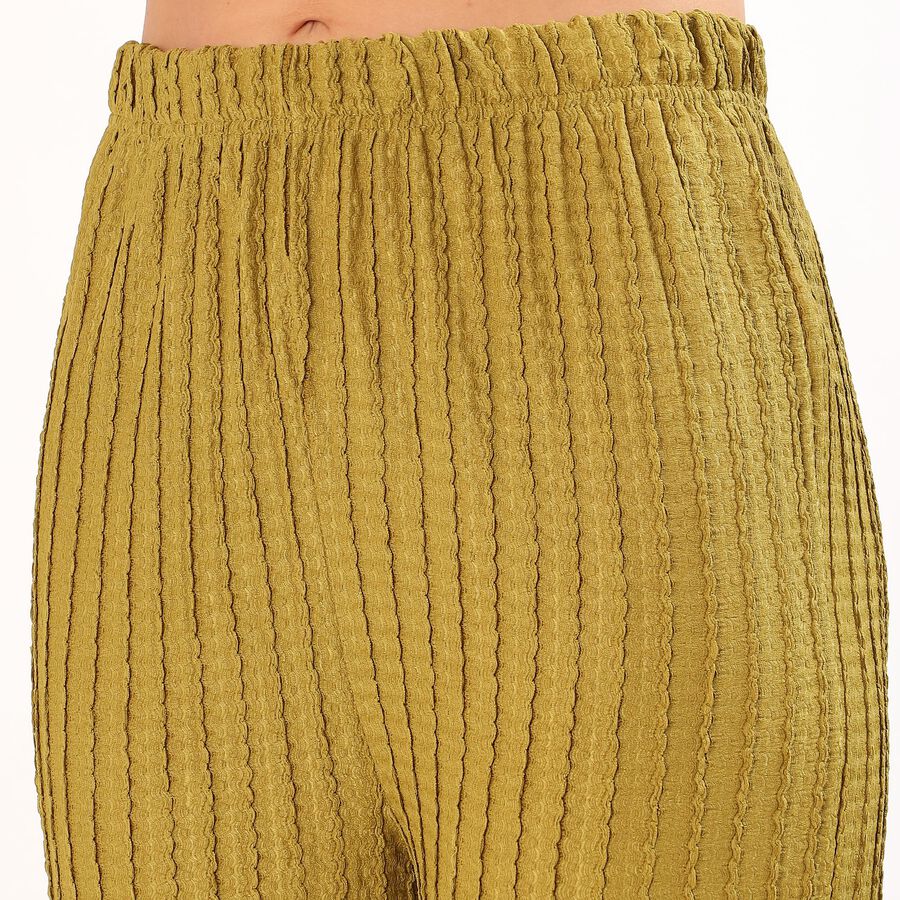 Women's Black Relaxed Fit Harem Pants, हल्का हरा, large