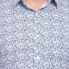 Men's 100% Cotton Casual Shirt , White, small