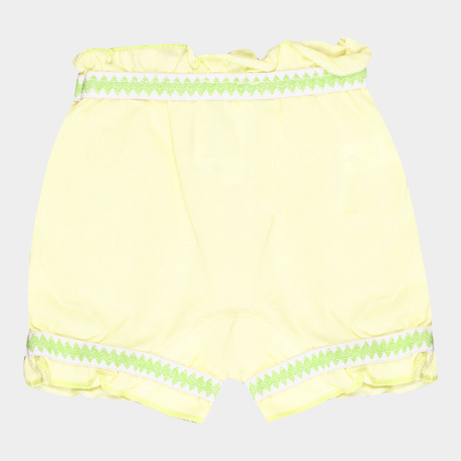 Infants' Cotton Bloomer, Yellow, large image number null