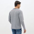 Men's Navy Blue Crew Neck Printed T-Shirt, नेवी ब्लू, small image number null