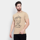 Round Neck T-Shirt, Beige, small image number null