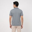 Men's Dark Blue Polo Neck Polo T-Shirt, Dark Blue, small