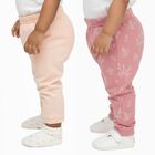 Baby Pink and Peach Cotton Blend Printed Pyjama Set, पीच, small image number null
