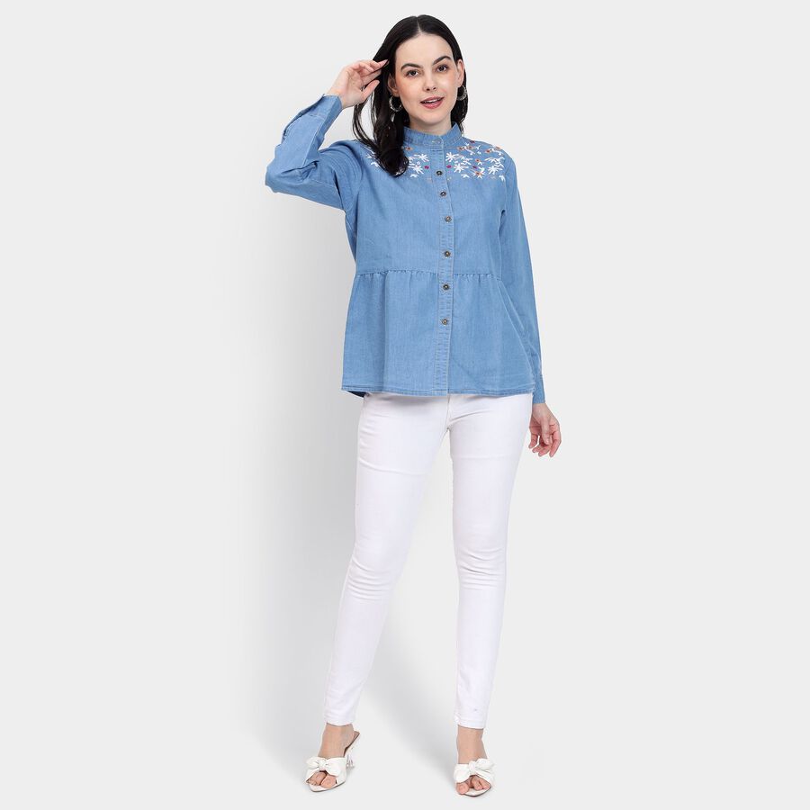 Ladies' Shirt, Light Blue, large image number null