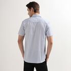Men's 100% Cotton Regular Collar Casual Shirt, Light Blue, small image number null