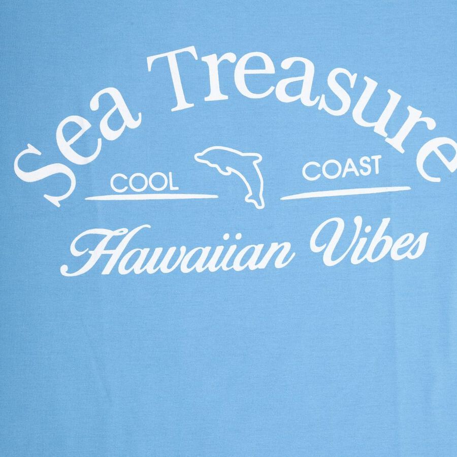 Girls' T-Shirt, Mid Blue, large image number null