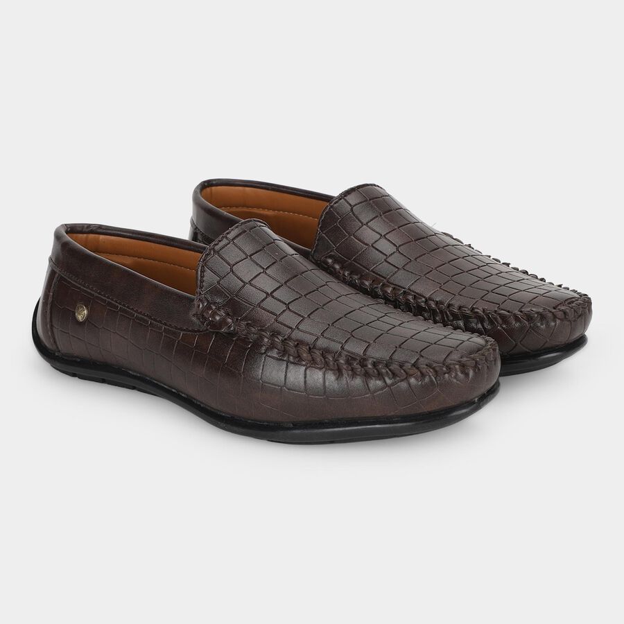 Men's Formal Shoes, भूरा, large