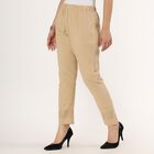 Ladies' 100% Cotton Palazzos , Beige, small image number null