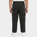 Boys' Dark Grey Relaxed Fit Cargo Jeans, Dark Grey, small