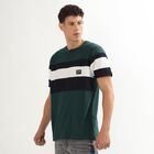 Men's 100% Cotton Round Neck Half Sleeves T-Shirt, Dark Green, small image number null