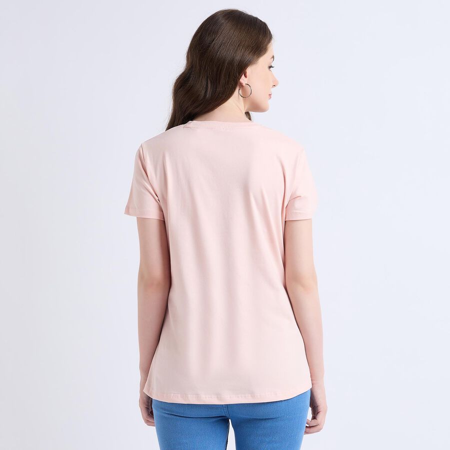 Ladies' Round Neck T-Shirt , Light Pink, large image number null