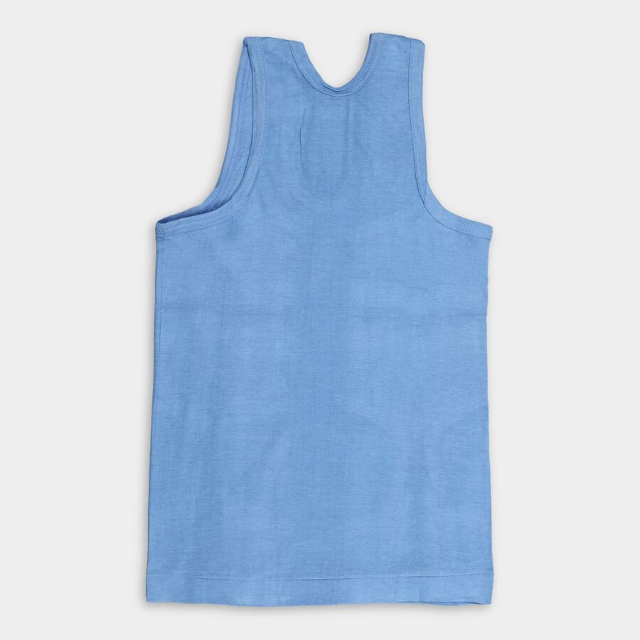 Boys' 100% Cotton Vest (Pack of 2), Light Blue, large image number null