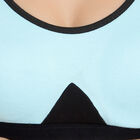 Solid Non-Padded Push Up Bra, Aqua, small image number null