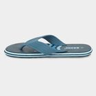 Men's Blue Slip-On Flip-Flops, नीला, small