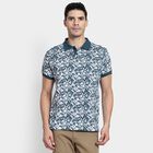 Men's 100% Cotton Collared Half Sleeves T-Shirt, Dark Blue, small image number null