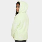 Girls Light Mint Green Hooded Casual Sweatshirt, हल्का हरा, small image number null
