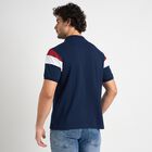 Men's 100% Cotton Collared Half Sleeves T-Shirt , नेवी ब्लू, small image number null