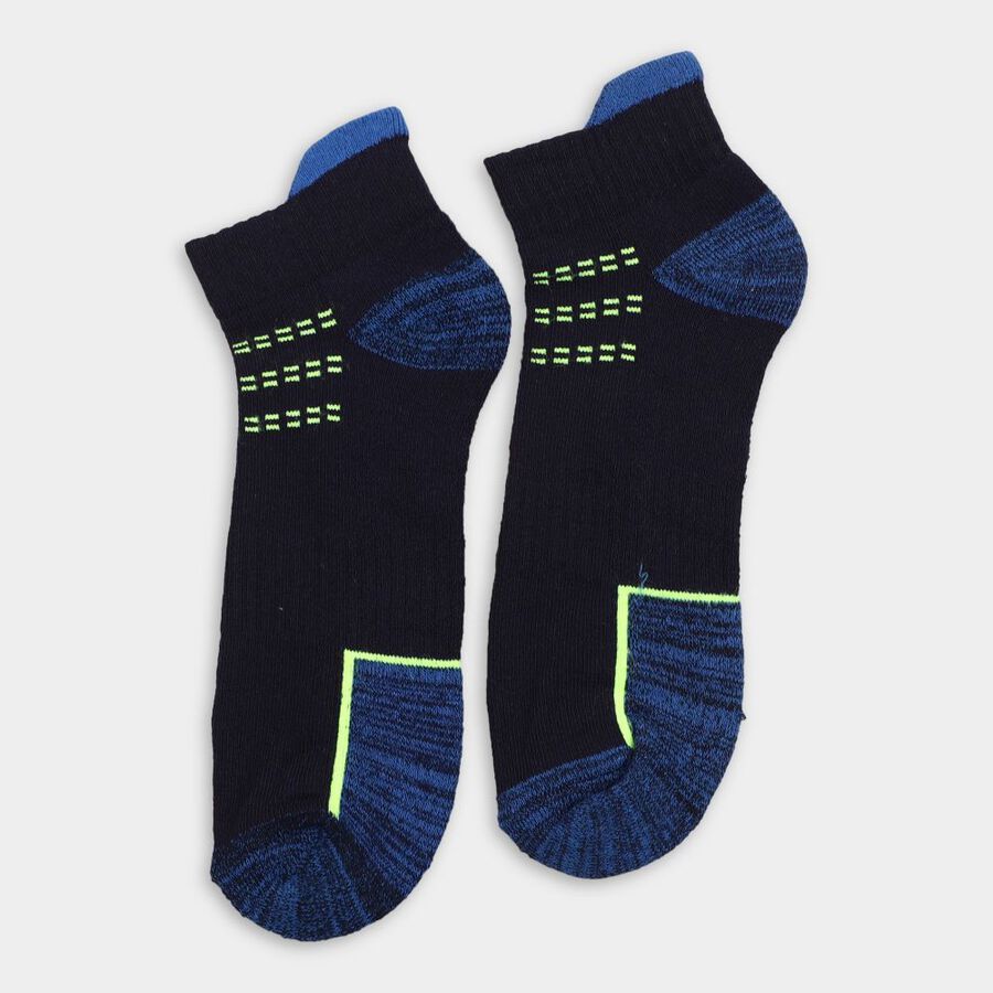 Men's Socks (Pack of 2), नेवी ब्लू, large