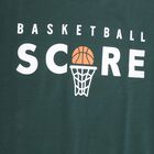 Boys Dark Forest Green Crew Neck Graphic Sweatshirt, गहरा हरा, small image number null