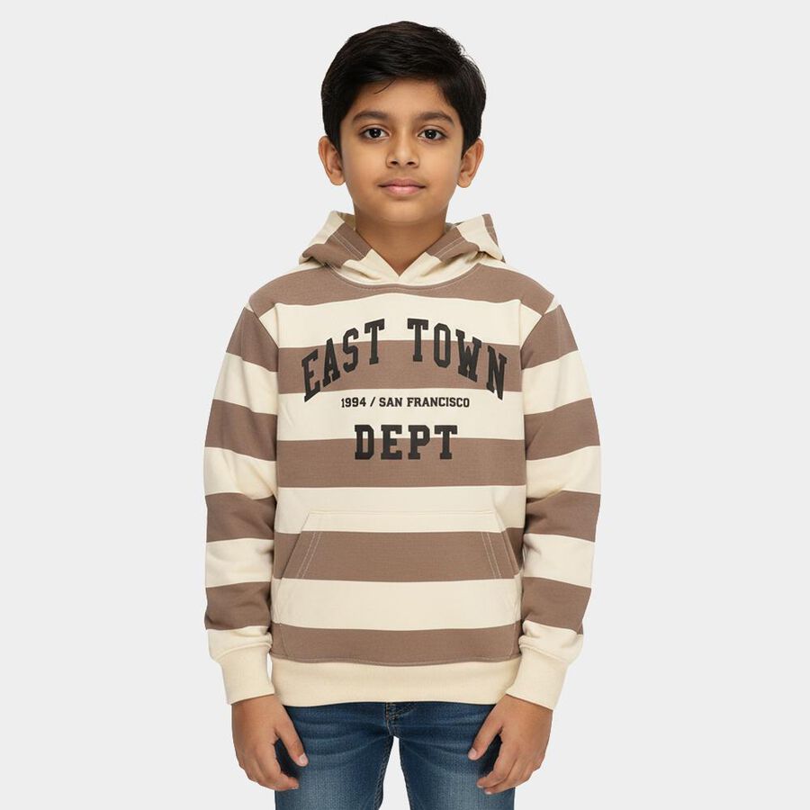 Boys' Sweatshirt, गहरा पीला, large image number null
