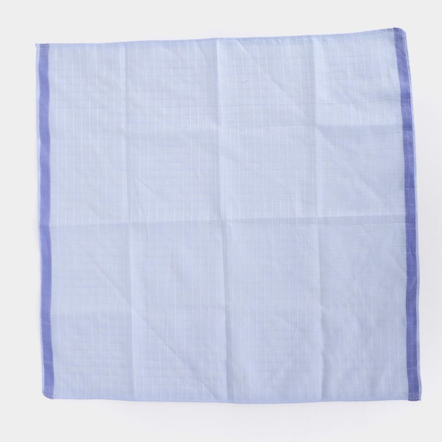 Men's Assorted Graph Checked Pack of 3 Handkerchief, गहरा ग्रे, large