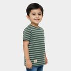 Boys' Half Sleeves T-Shirt, Dark Green, small