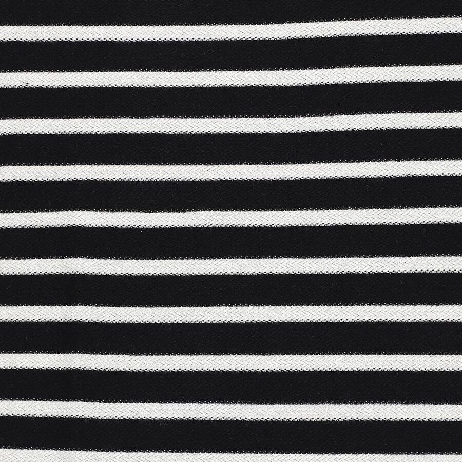 Boys Black Round Neck Casual T-Shirt, काला, large