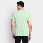 Men's Round Neck Half Sleeves T-Shirt, Light Green, small image number null