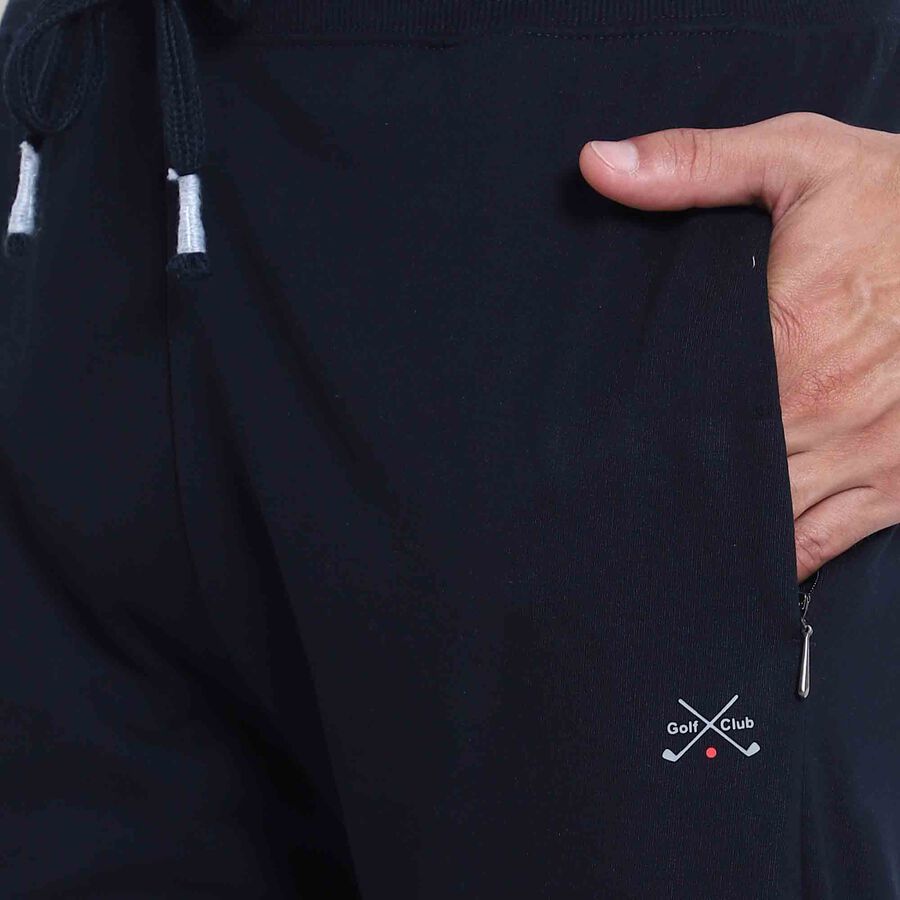 Solid Track Pants, Navy Blue, large image number null