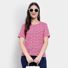 Round Neck T-Shirt, Fuchsia, small image number null