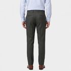 Men's Black Slim Fit Flat-Front Formal Trousers, काला, small