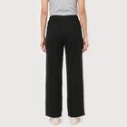 Women Black Straight Fit Seam Detail Track Pants, काला, small