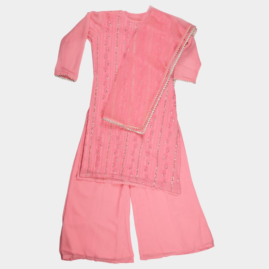 Girls Light Pink Fusion Set, हल्का गुलाबी, large
