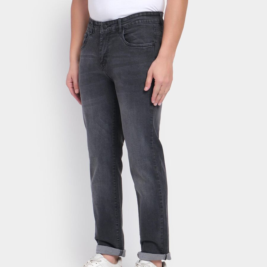 Men's Slim Fit Jeans, Dark Grey, large image number null