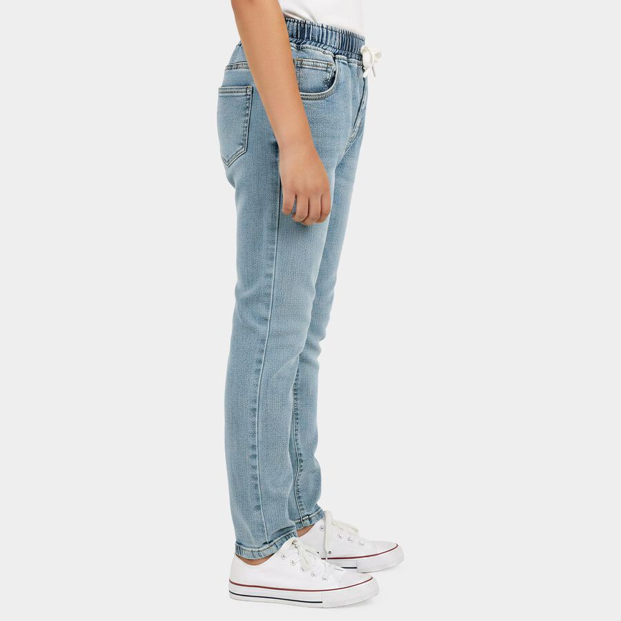 Boys' Light Blue Regular Fit Washed Jeans, Light Blue, large