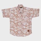 Boys' Rust Cotton Classic Collar Casual Shirt, Rust, small