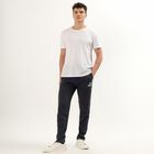 Men's Charcoal Black Slim Fit Track Pants, Dark Grey, small image number null