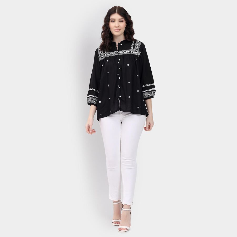 Ladies' Shirt, काला, large image number null