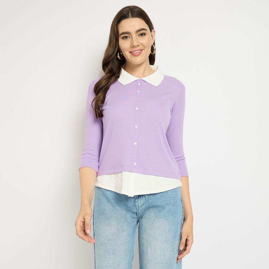 Ladies' Shirt, लाइलेक, large image number null
