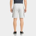 Men's Grey Regular Fit Athletic Bermuda Shorts, Melange Mid Grey, small